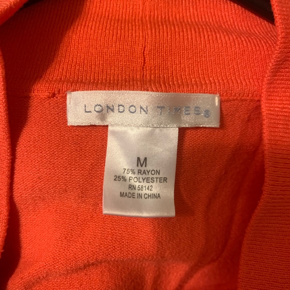 Orange Cropped Cardigan - Picture 3 of 3